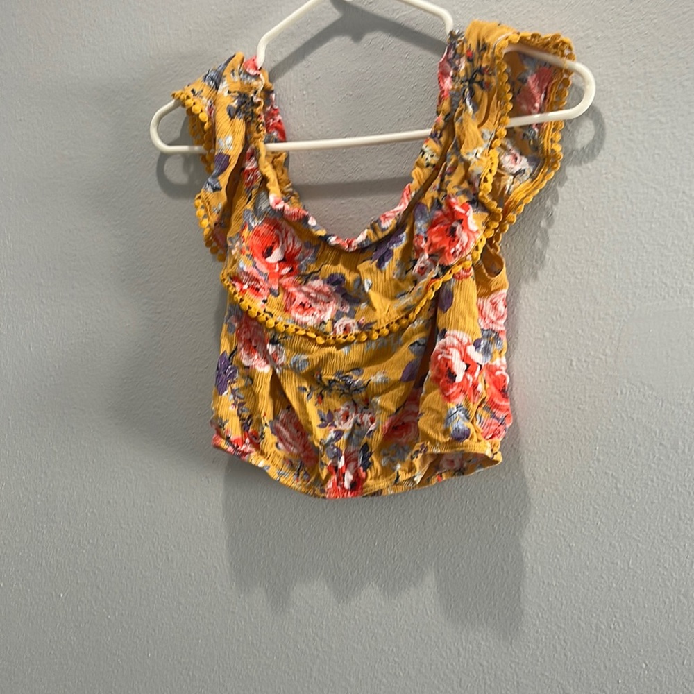 Off the shoulder crop top